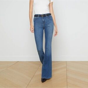 L’Agence High Rise Bell Flare Crop Jean